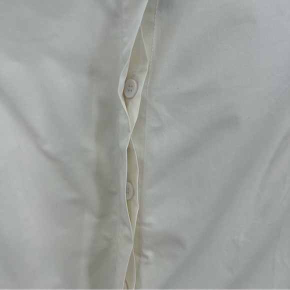 Universal Standard Aster Tuxedo Collar Shirt in White Size 2XS 6-8 - Picture 11 of 11